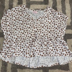 pink lily shirt animal print